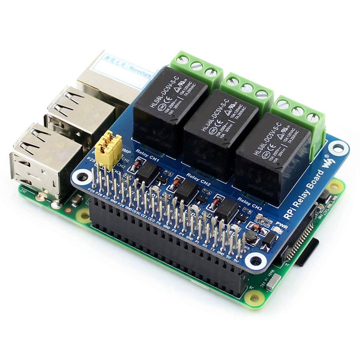 Pi Zero - Waveshare Módulo de Relé de 3