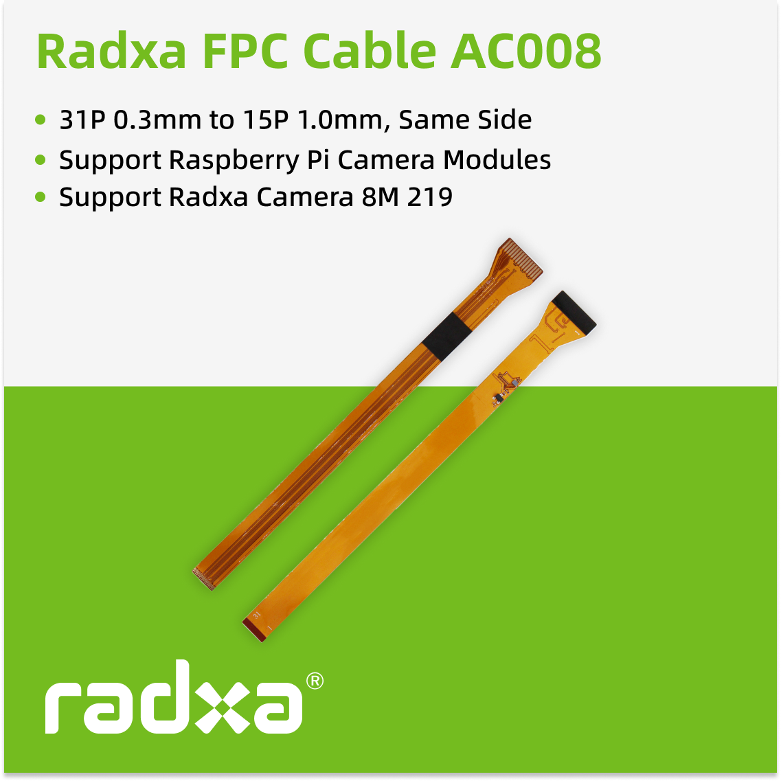 Pi Camera Cable - Cable FPC para Cámara Radxa de