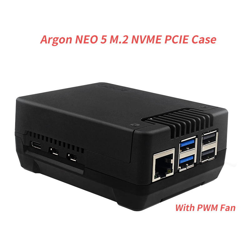 Caja PCIE Argon NEO 5 M.2 NVME - Pi 5 Case reseña y precio