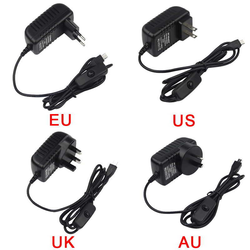 5V 3A Raspberry Pi 3 Modelo B  - Pi Power Supply reseña y precio