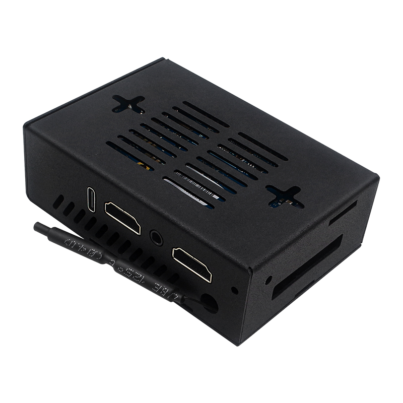 Caja naranja Pi 5 Pro, ventila - Pi Cooler reseña y precio