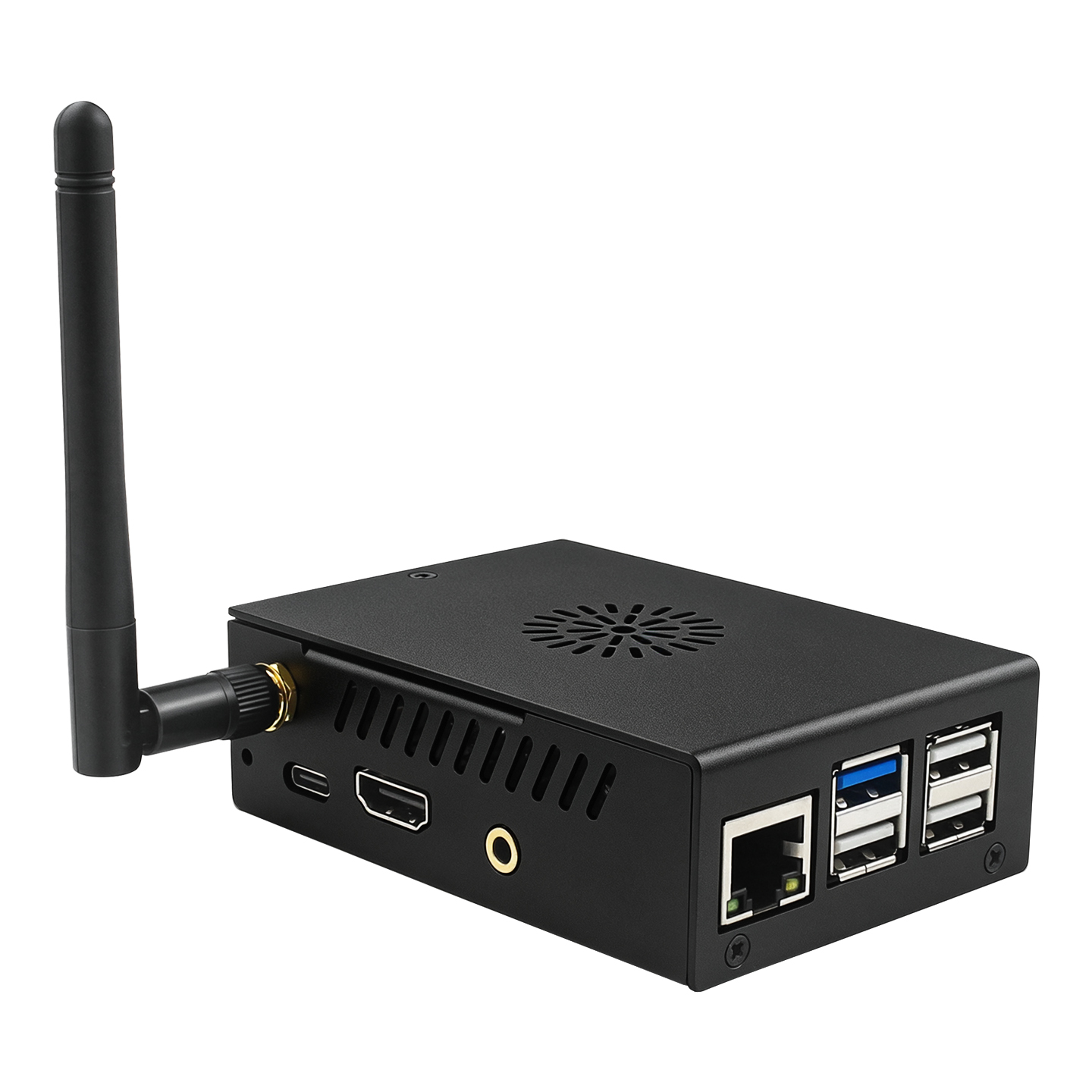 Caja Metálica Negra Protectora - Pi 4 Case reseña y precio