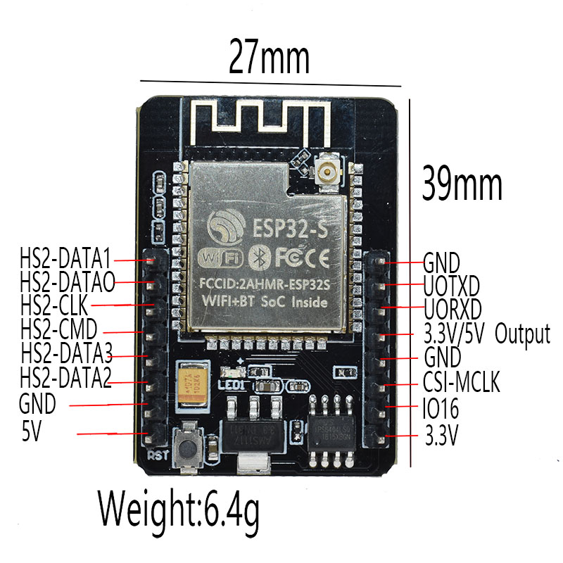 Módulo WiFi ESP32-CAM serie ES - Raspberry Pi Global Shutter Camera Imx296 reseña y precio