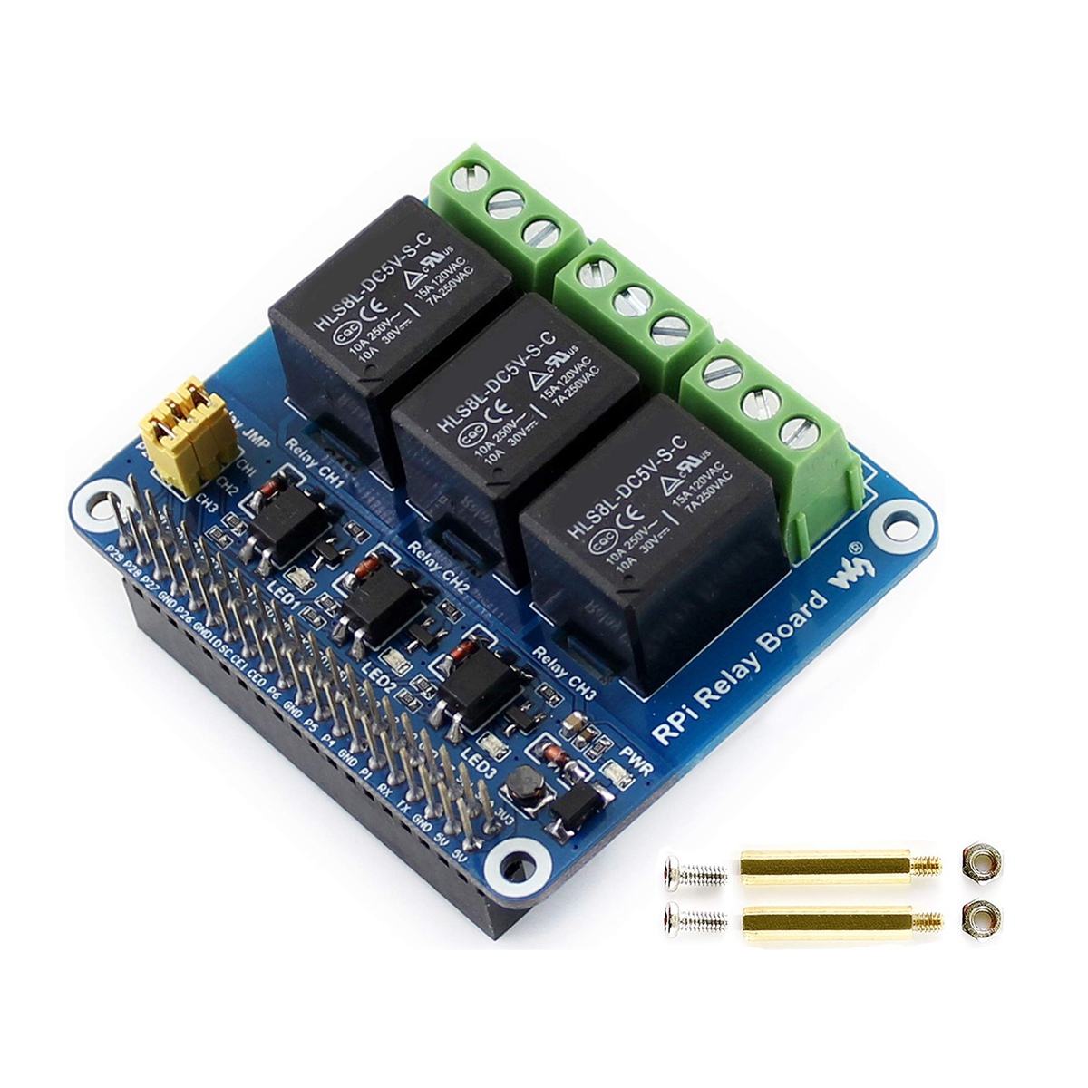 Waveshare Módulo de Relé de 3  - Pi Zero reseña y precio