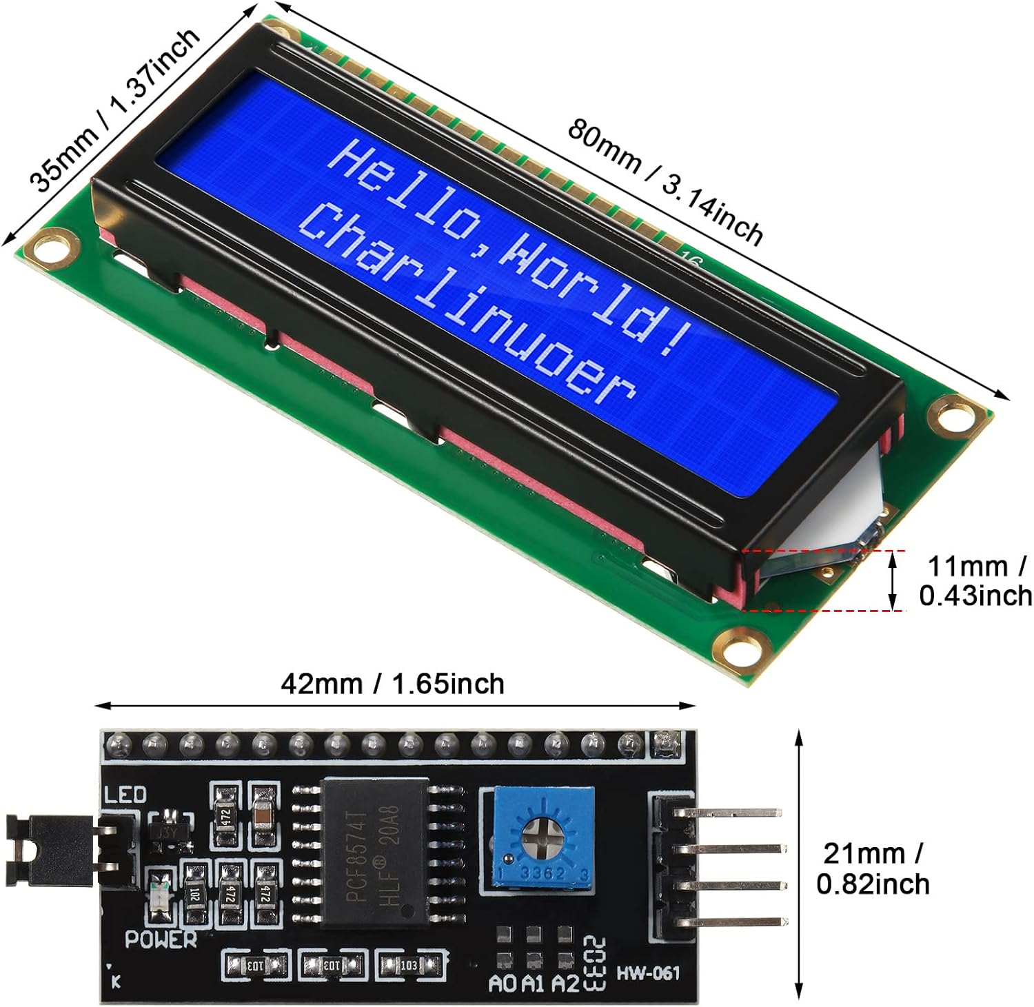 1 Set de Módulo LCD 1602 20*4  - Raspberry Pi 4 reseña y precio